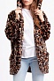 Жакет BKE Cozy Cheetah Print Hooded Jacket